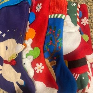 Set of 5 Christmas Stockings